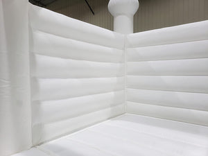 Inflatable White Jumper Castle Jumping Bed Wedding Bouncy House with Air Blower