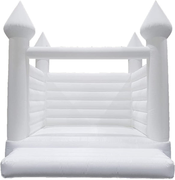 Inflatable White Jumper Castle Jumping Bed Wedding Bouncy House with Air Blower