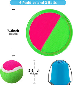 Kids Outdoor Toys, Beach Toys Toss and Catch Ball Set