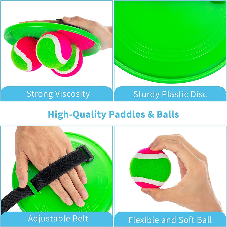 Kids Outdoor Toys, Beach Toys Toss and Catch Ball Set