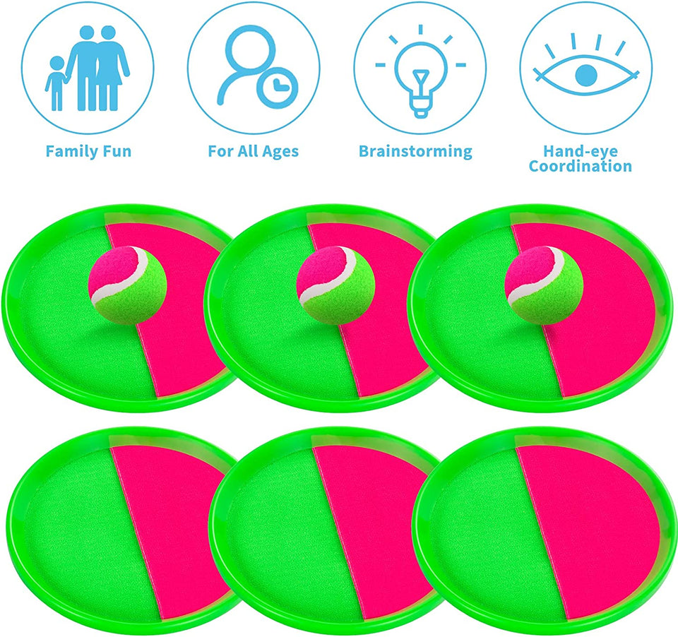 Kids Outdoor Toys, Beach Toys Toss and Catch Ball Set