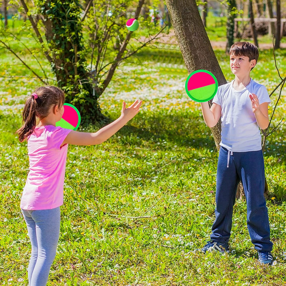 Kids Outdoor Toys, Beach Toys Toss and Catch Ball Set